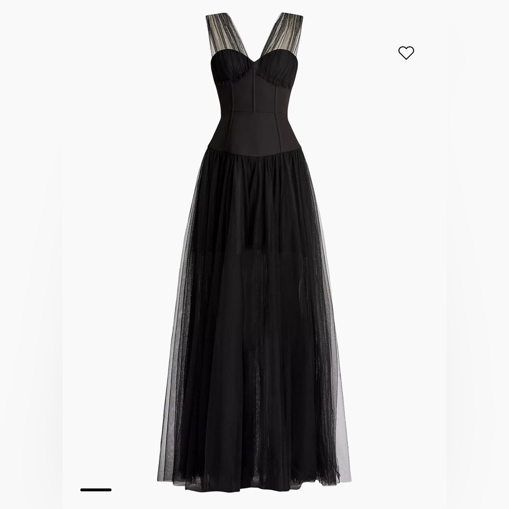 Zac Posen Sleeveless Bustier & Tulle Gown